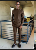 Ensemble Homme Élégant Marron